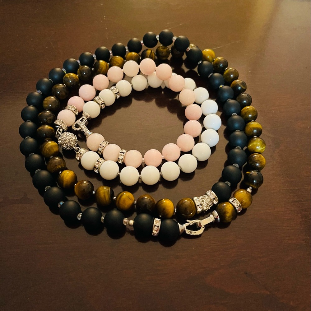 Long Wrap Layering Multifunctional Beads Necklace